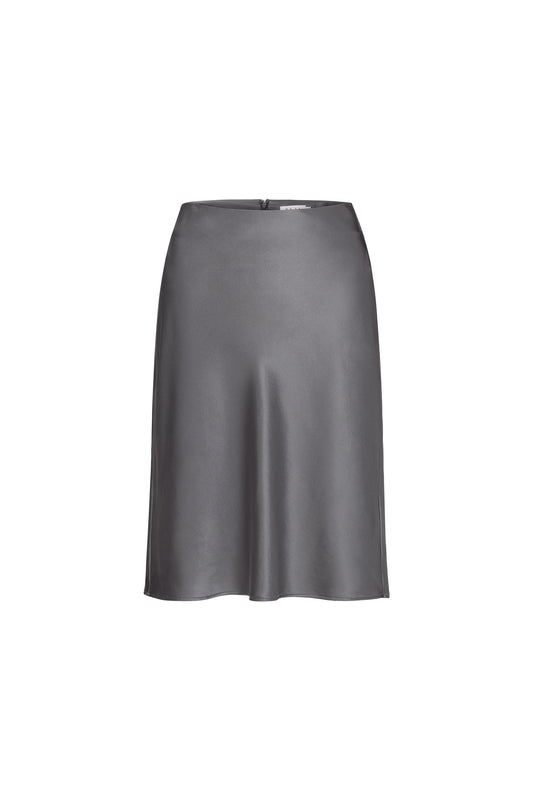 Refined Silk Bias-cut Skirt