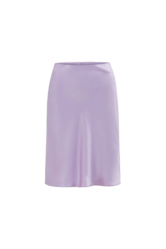 Refined Silk Bias-cut Skirt