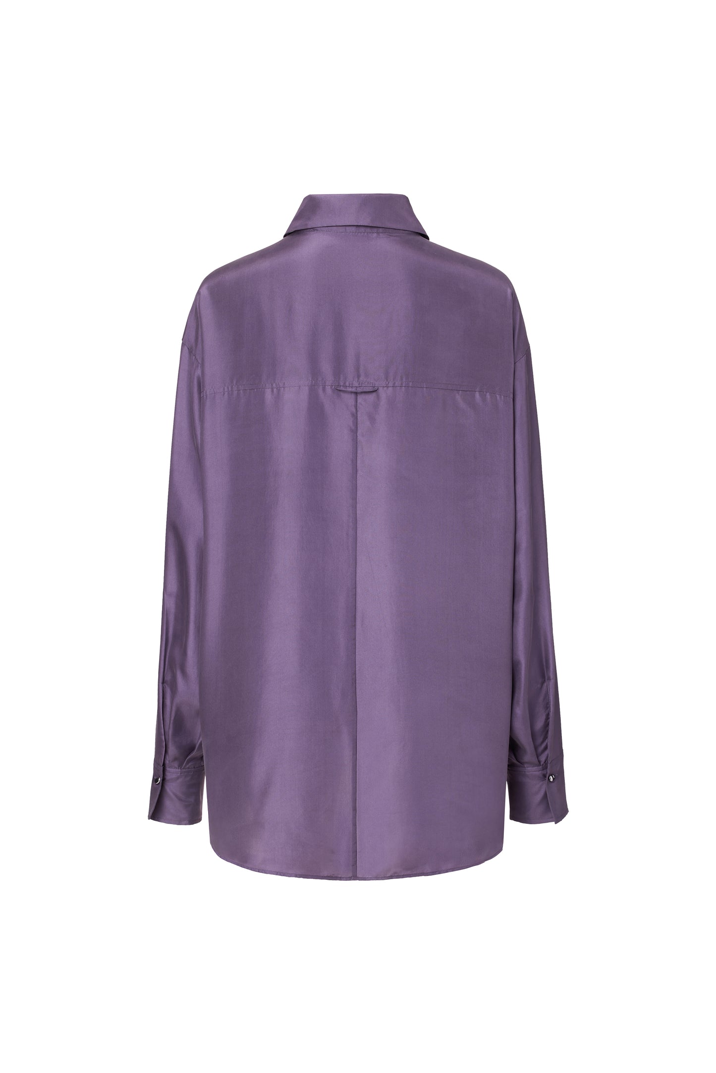 Elegant Iris Silk Shirt