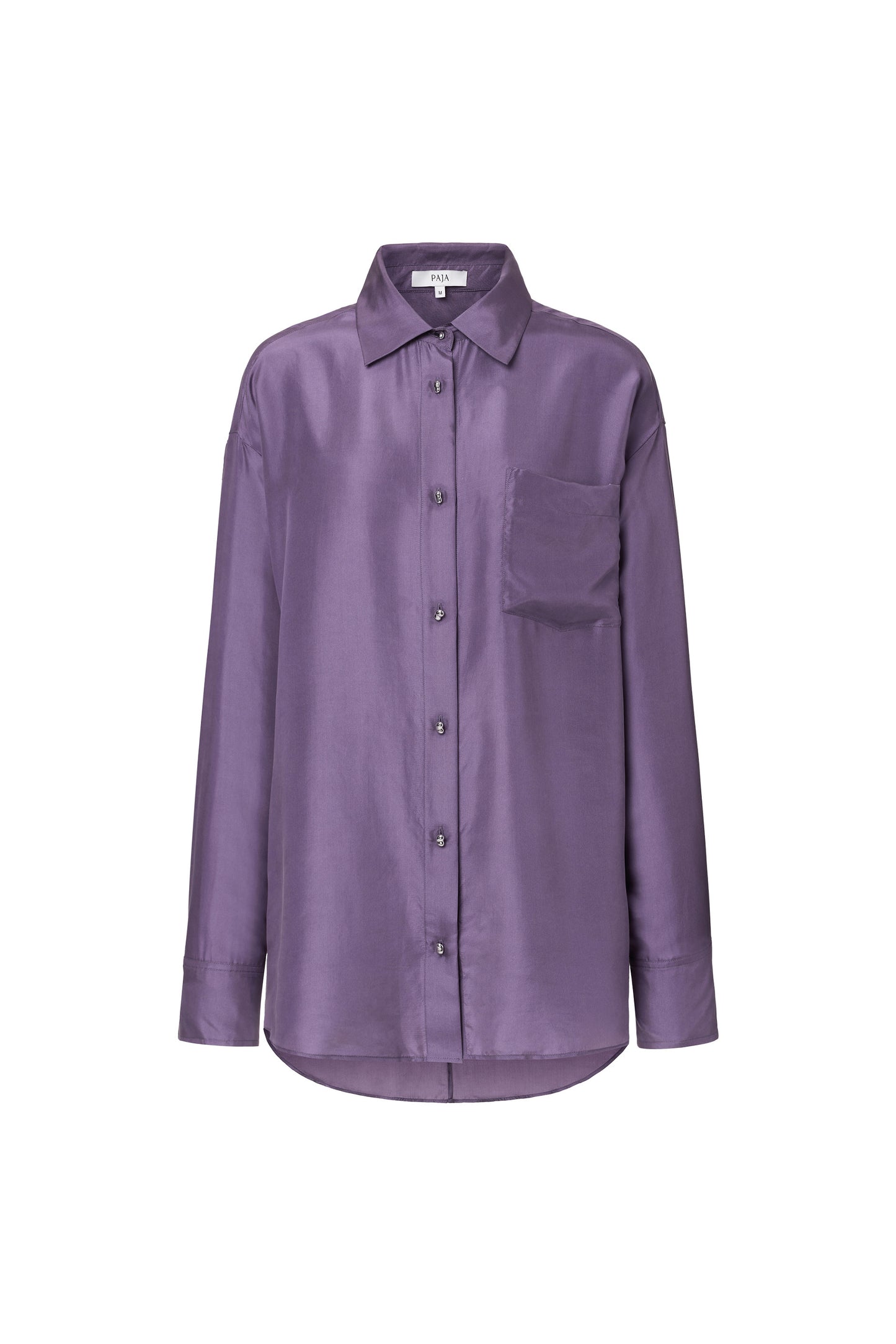 Elegant Iris Silk Shirt