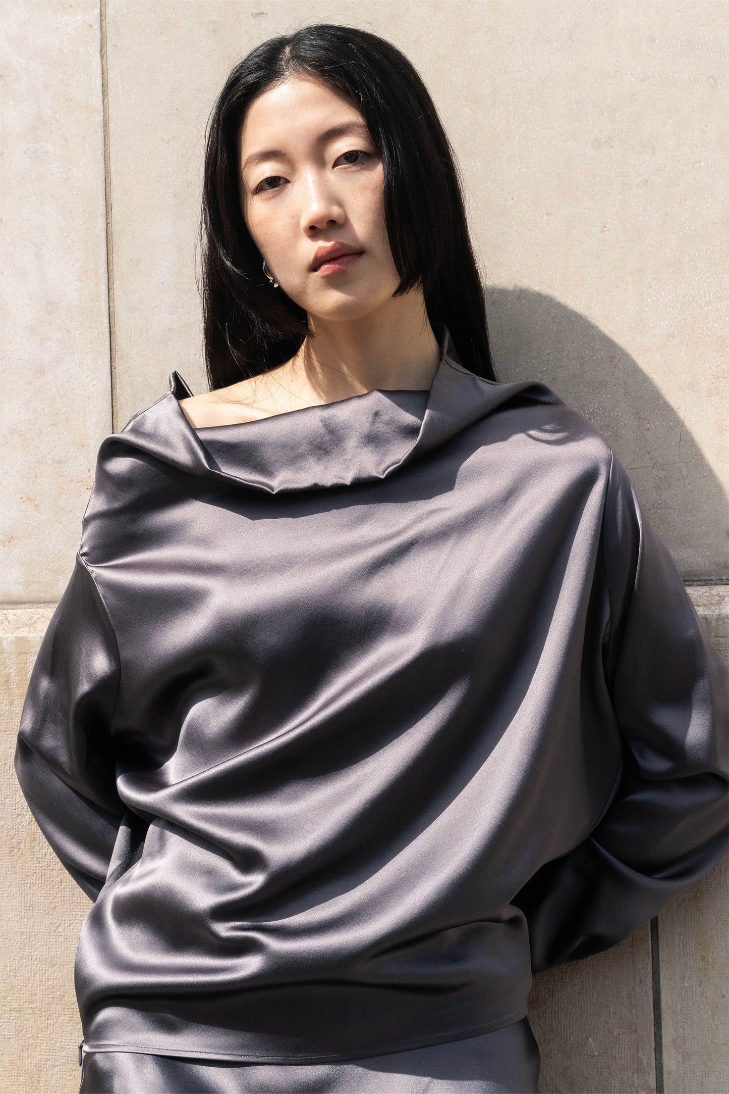 Timeless Designer Drape Silk Blouse