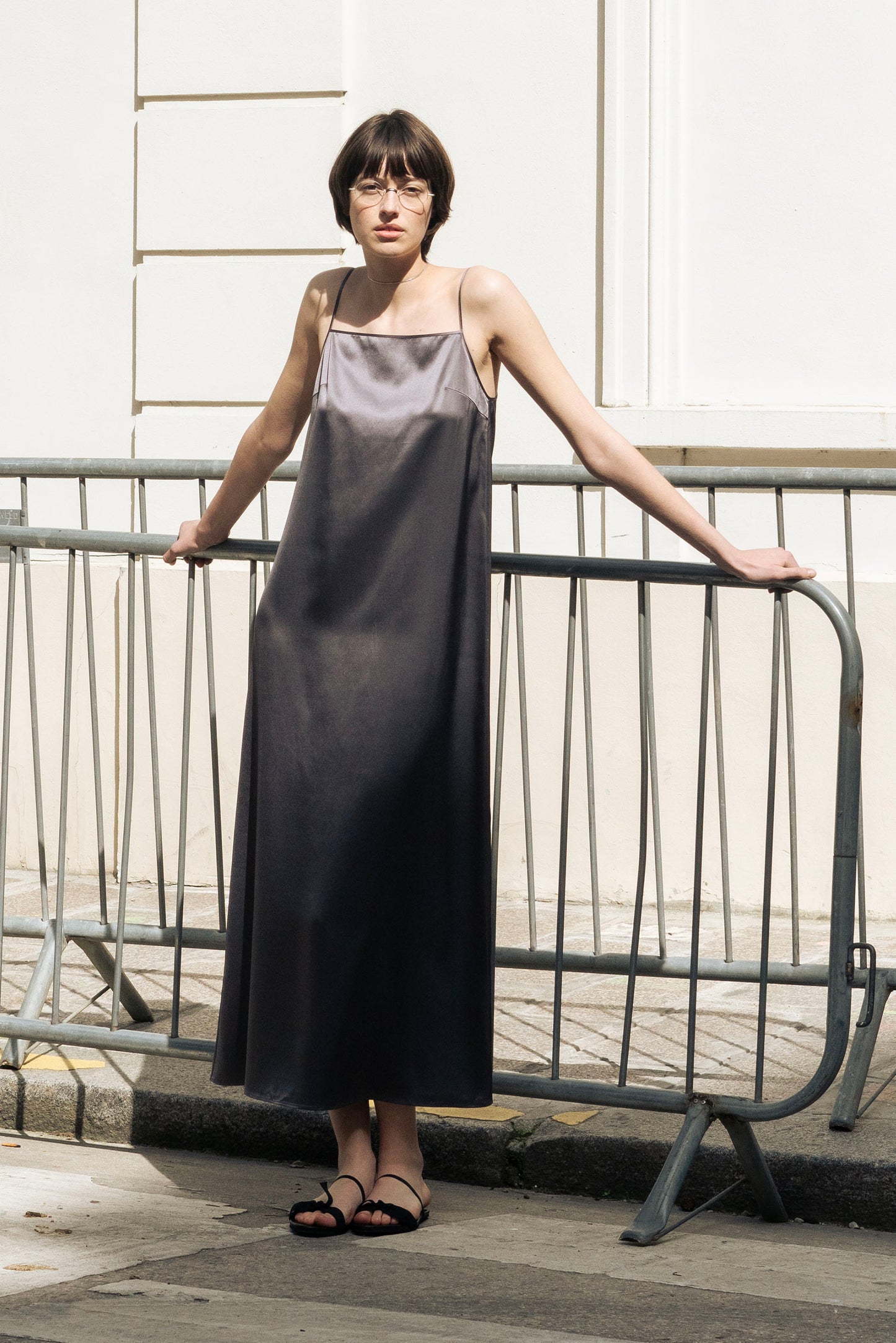 Modern Elegance Silk Slip Dress